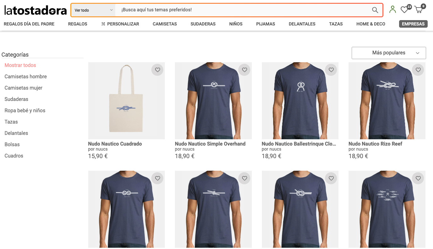 Camiseta Nautica Nuucs La Tostadora